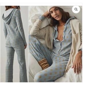 NWT Intimately Free People Lil Bit Lou Floral Flare Long John’s Romper Large
